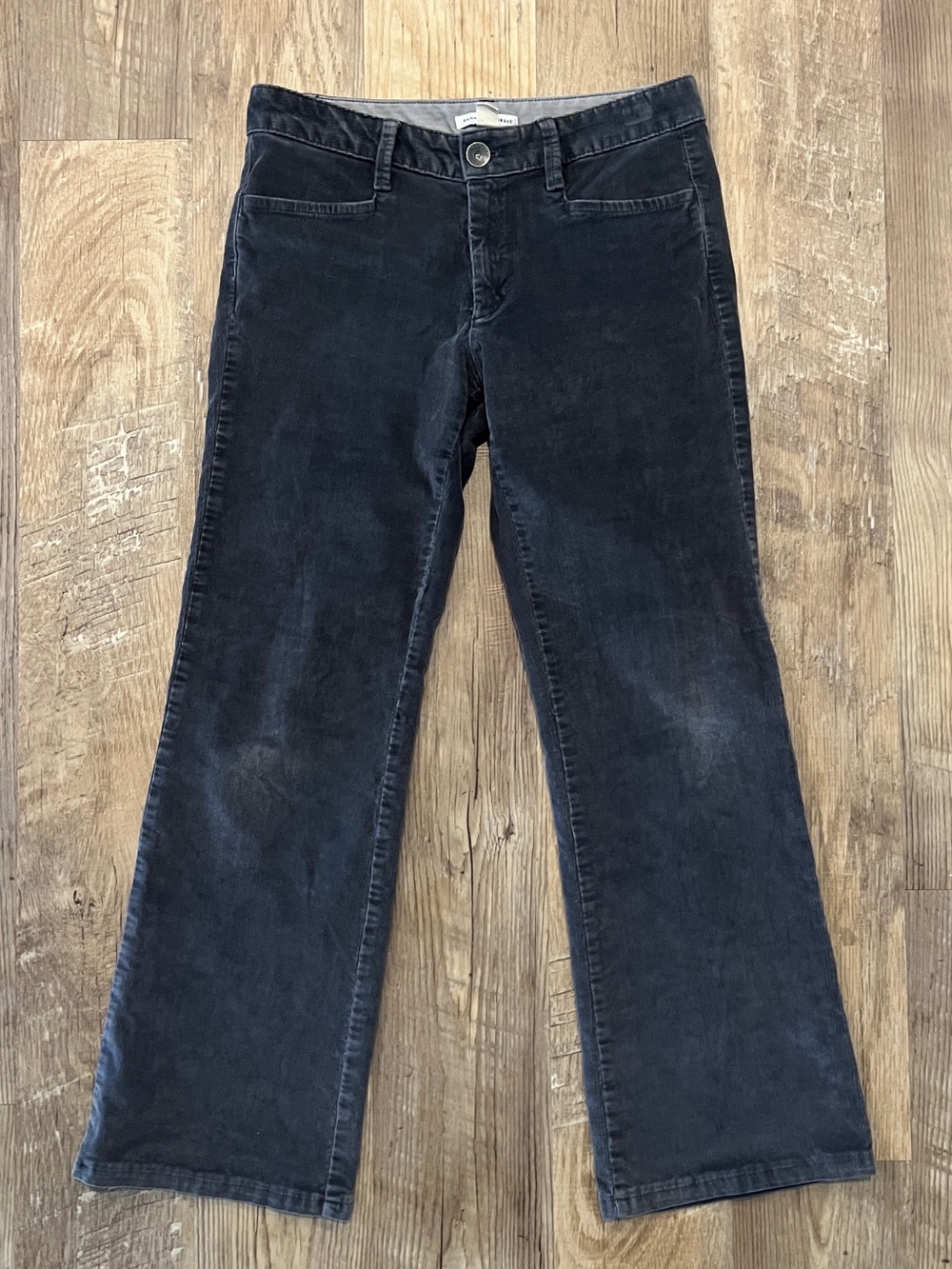 Banana Republic Fine Corduroy Pants Charcoal Gray Bootcut / Flare - Size 26
